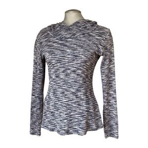 COLUMBIA Women’s Hooded Heathered Long Sleeve Top Gray Size Medium